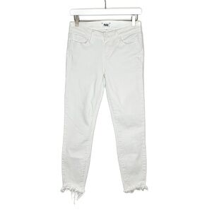 Paige Jeans Verdugo Crop Jeans White Rough Edges